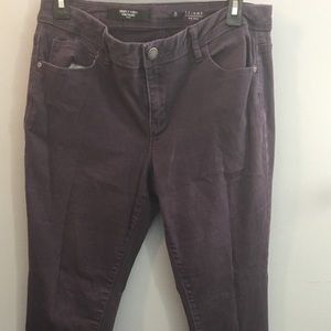 Simply Vera Mid Rise Dark Purple  *SKINNY JEANS*